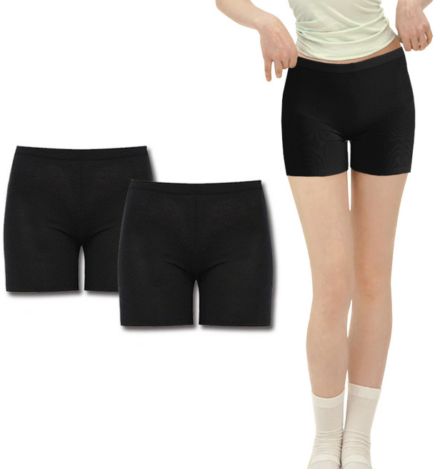 글로리 [국내산]면스판 3부 속바지 치마 원피스 교복 2P/3P[여학생]