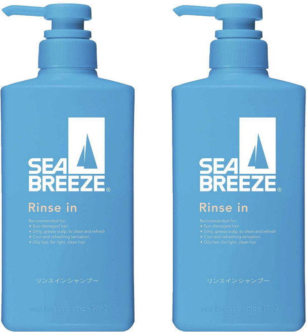 씨브리즈 린스 인 샴푸, 2개, 490ml