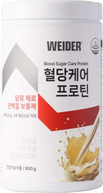 웨이더 혈당케어 프로틴 Weider Blood Sugar Care Protein, 1개, 800g - 쿠팡
