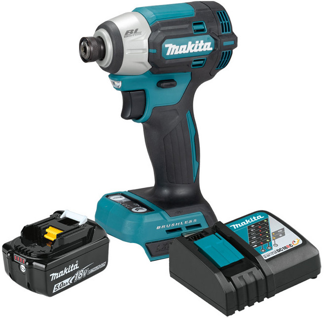 마끼다 DTD201RT1 충전 임팩드라이버 18V 5.0Ah 배터리 1개 세트