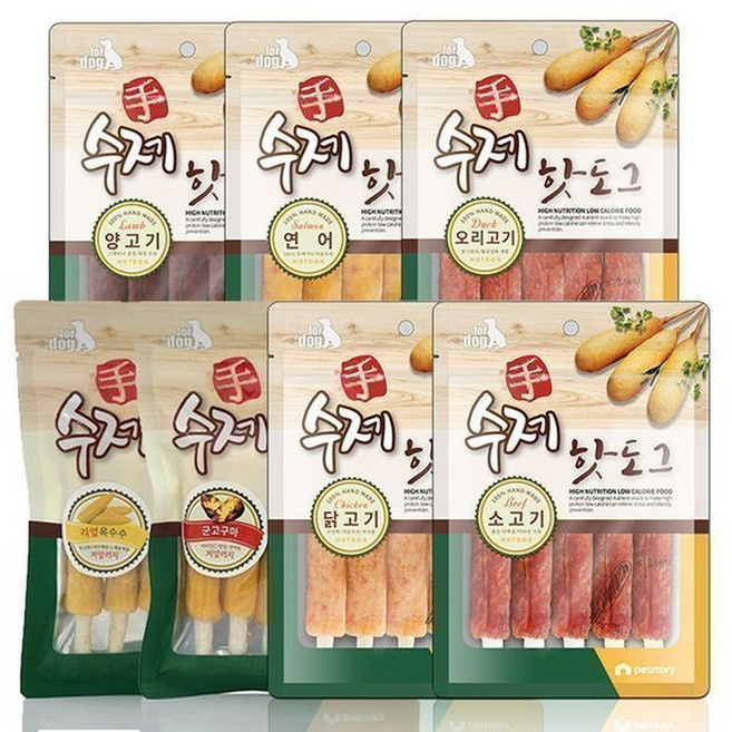 펫스토리 수제 핫도그, 고구마, 100g, 10개