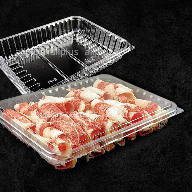 올플러스 프리미엄 정육용기 투명 대패 식자재 납품용, 1박스, 50세트