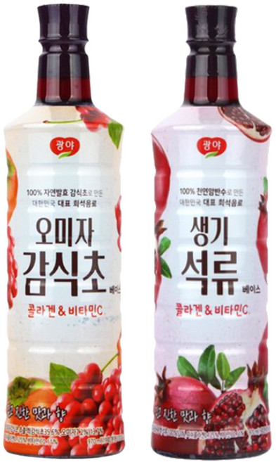 광야식품 오미자감식초베이스 + 생기석류베이스