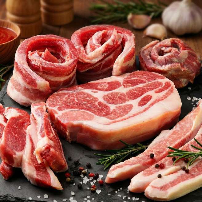 포천 까망깨돈 토종 흑돼지 한마리(구이용), 1개, 1000g