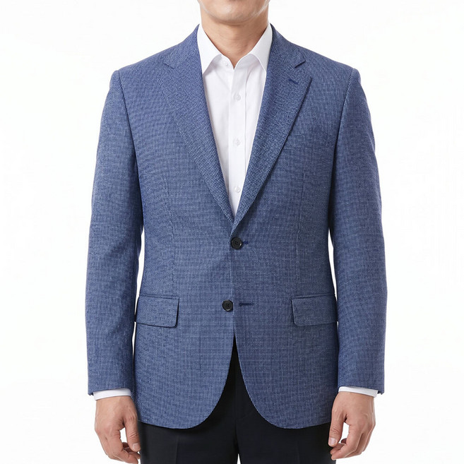 남성 봄 여름 잔체크 콤비 자켓 마이 ACO123 중년