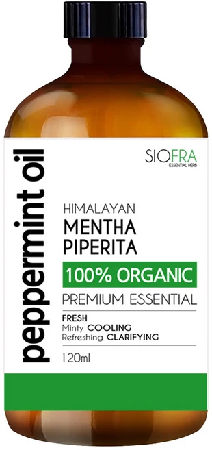 시오프라 에센셜 오일, 유기농 페퍼민트 100%, 1개, 120ml - 쿠팡