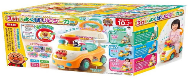 Anpanman 麵包超人 三階段學步推車玩具, 1個, 新款(防側翻)