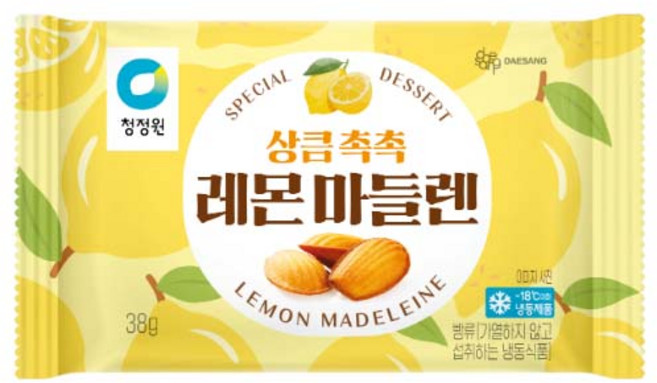 청정원 상큼촉촉 레몬마들렌, 60개, 38g