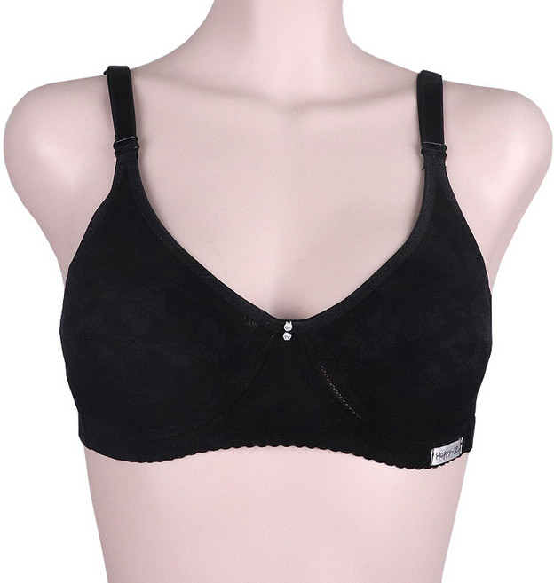 필굿 여성 인견 메쉬 망사 자카드 노와이어 노몰드 브라 뽕없는 브라 패드 일체형 A컵 B컵 여름용 빅사이즈까지