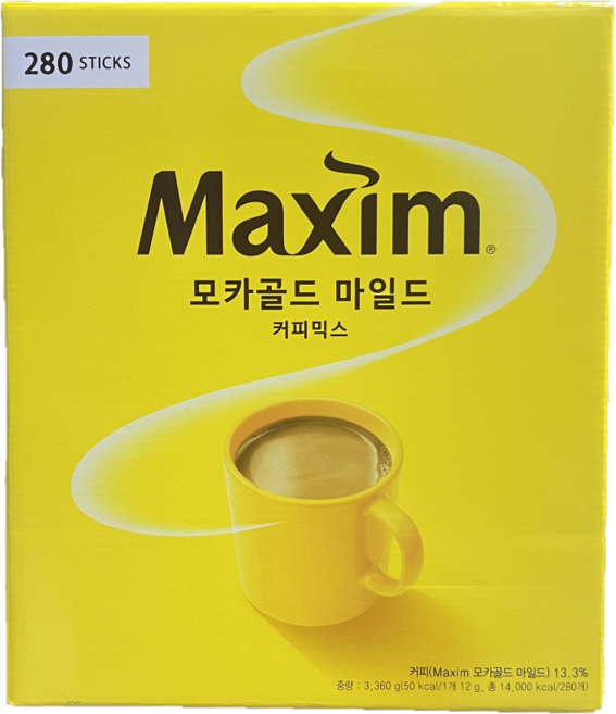 맥심 모카골드 마일드 커피믹스, 1개, 280개입, 12g