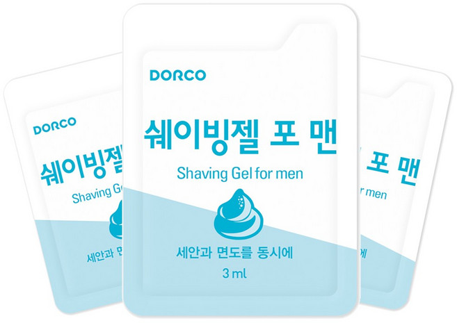 도루코 페이스 일회용 쉐이빙젤 3ml 쉐이빙 젤, 100개