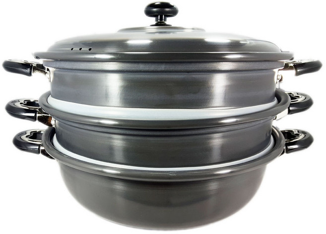 유진토스코 3단경질찜솥(실리콘바킹) 찜기 시루 볶음팬 냄비 고무패킹, 1세트, 지름42cm