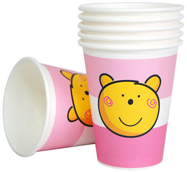 죠이베어 컵 핑크 8oz - 파티/생일 테이블 컵, 1세트