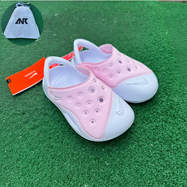 나이키 유아 샌들 아기 신발 여름 아쿠아 스우시 핑크