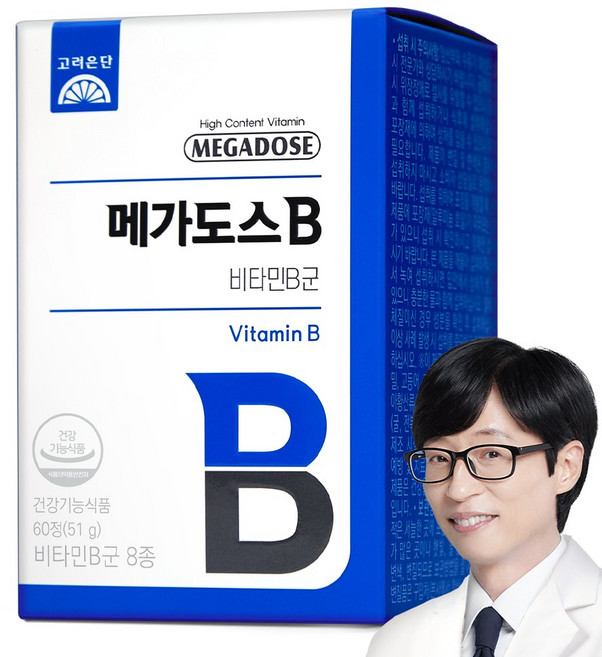 메가도스 고려은단 B 비타민B 컴플렉스 51g, 60정, 1개
