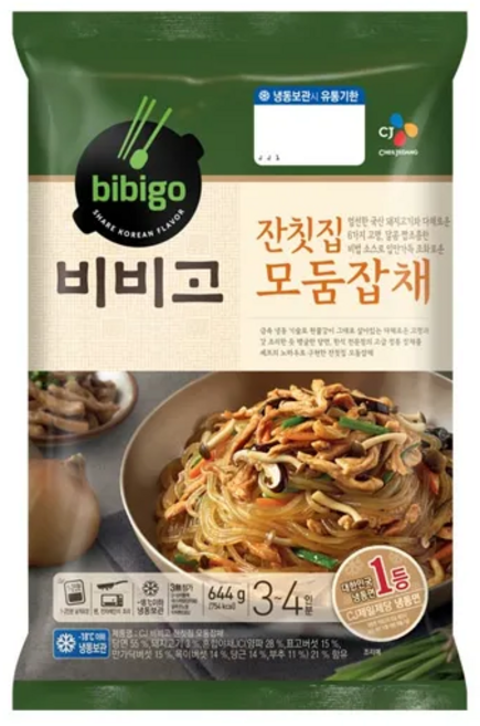 CJ 비비고 잔칫집모둠잡채644g, 644g, 3개