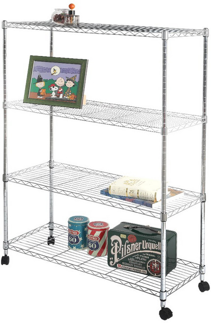 리빙코아 메탈 철제 다용도 선반 모음, 4단