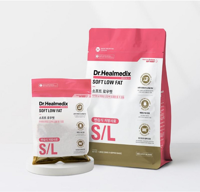 닥터힐메딕스 소프트 로우펫 SL 강아지 반습식사료 1kg, 1개