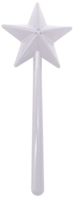 마법의 지팡이 모양 후추 향신료 디스펜서 소금 제어 병 플라스틱 재료, T08-Single Hole white, 1개