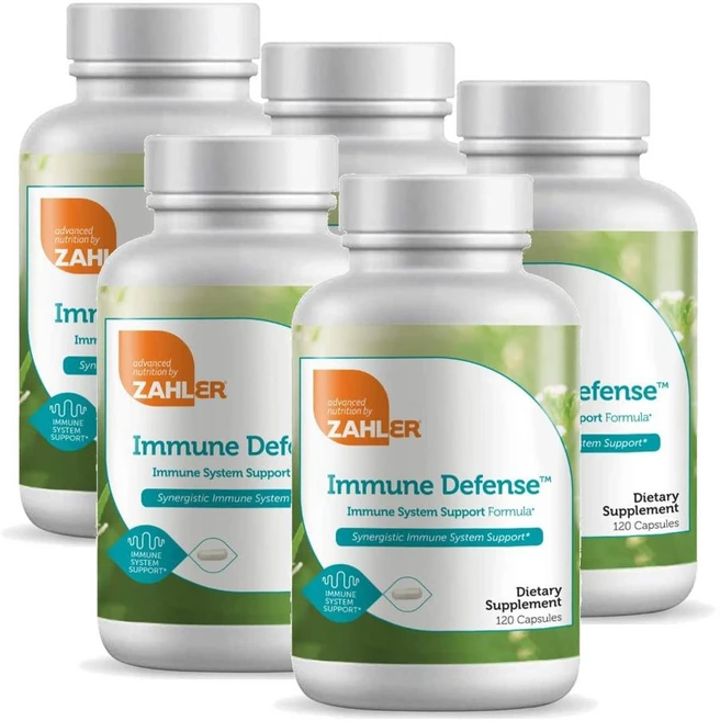 자일러 이뮨 디펜스 비타민C 판토텐산 프로폴리스 피크노제놀 Zahler Immune Defense, 120정, 5개 - 쿠팡