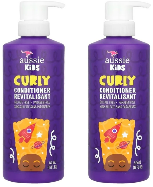 오지 키즈 컬리 컨디셔너 트로피컬 후르츠 475ml 2개 어린이용 모발 관리 - 쿠팡