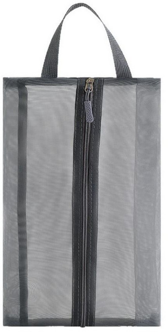 보브은 다용도 경량 메쉬 슈즈백 여행용 운동화 지퍼가방, 1개, 그레이