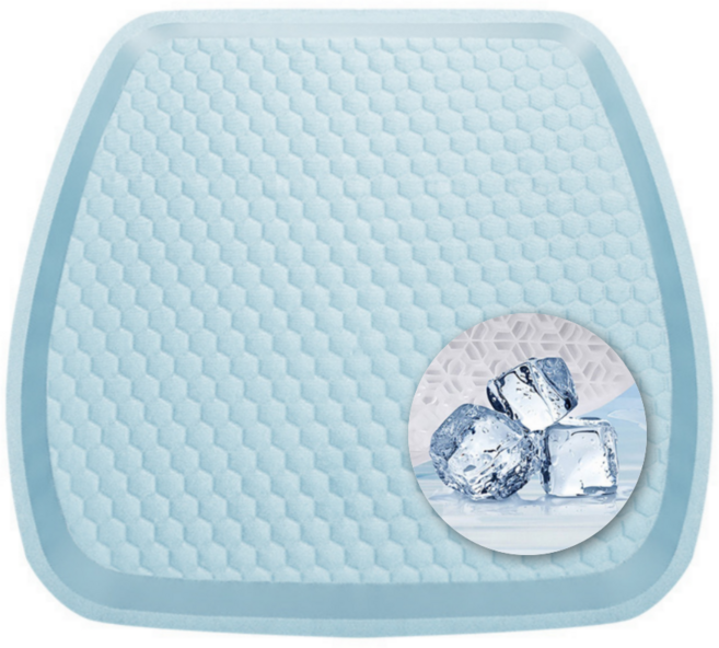 Living.L 시원한 아이스 쿨링 실크 쿨방석 여름 방석, 1개, 쿨 블루
