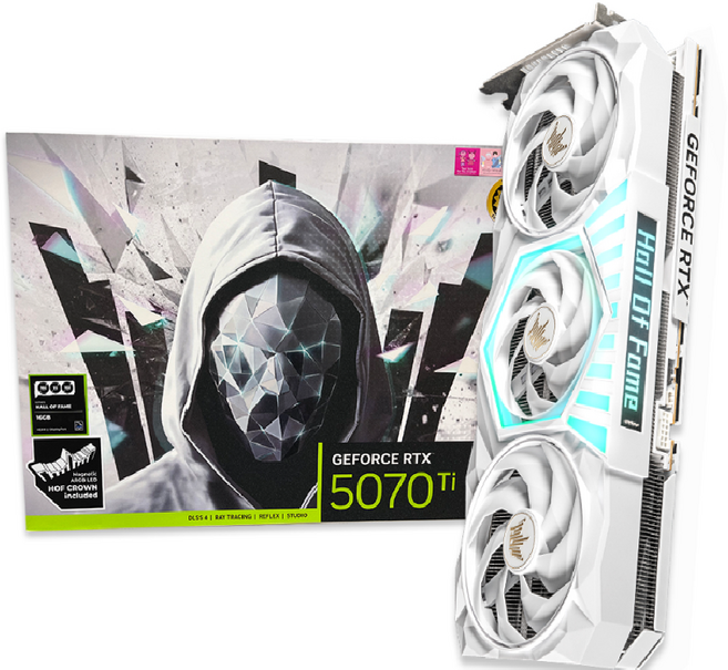 갤럭시 GALAX 지포스 RTX5070 Ti HOF GAMING D7 16GB, R5070TIHOF2