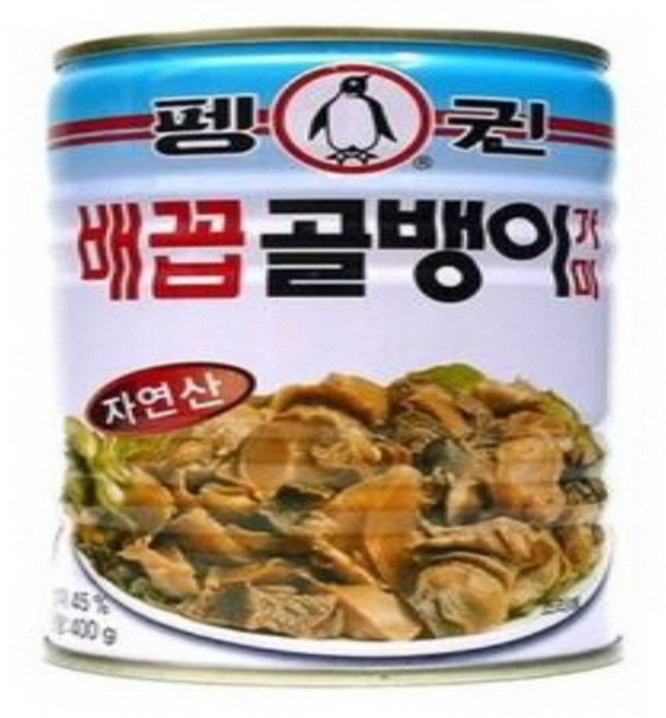 펭귄 배꼽 골뱅이 가미 통조림, 400g, 1개