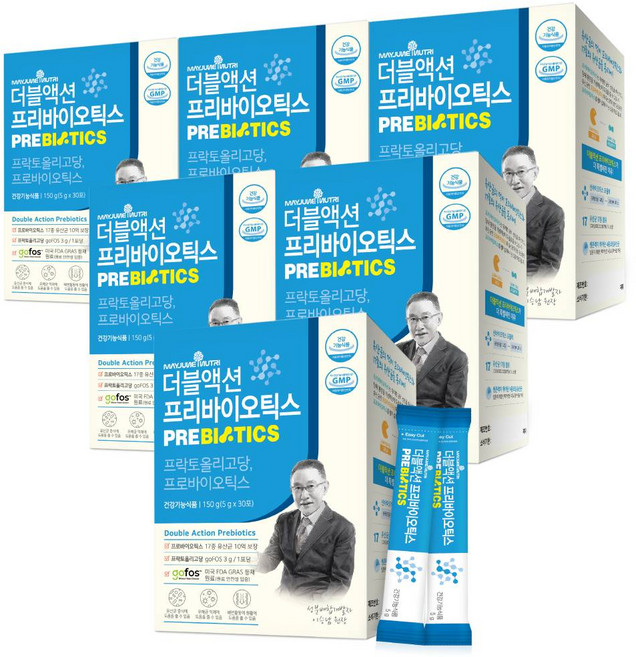 메이준뉴트리 더블액션 프리바이오틱스, 150g, 6개