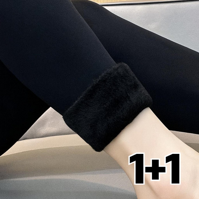 에쉬울프 1+1 발열 융털 기모 스판 레깅스