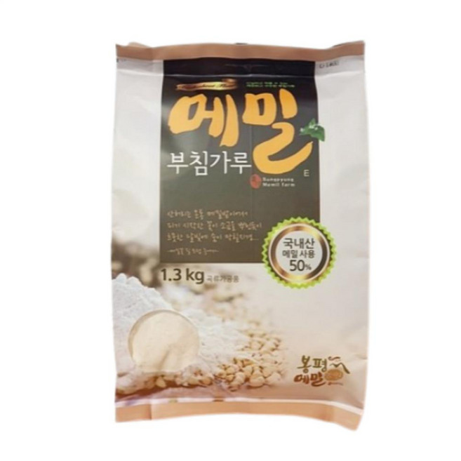 봉평 메밀부침가루, 3개, 1.3kg