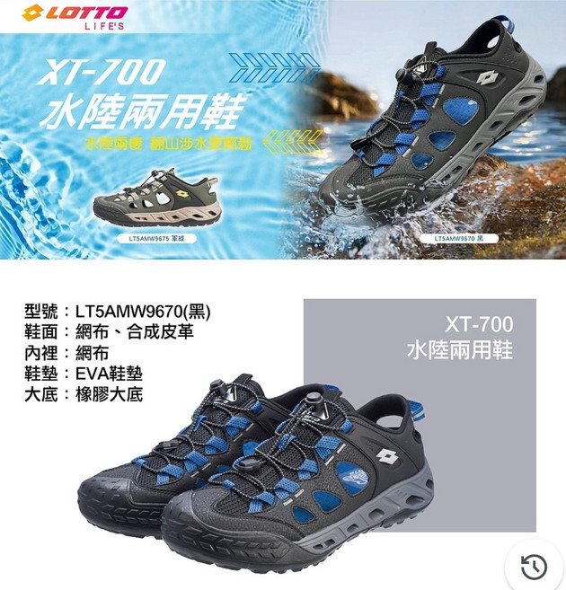 LOTTO XT-700 水陸兩用鞋 LT5AMW9670