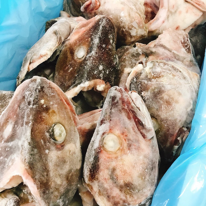 냉동 대구머리 약18kg 1박스 큰사이즈 통대구두 뽈찜/탕용, 18kg