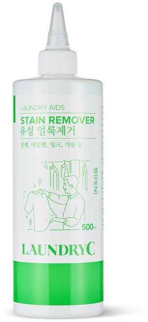 볼펜 네임펜 보드마카 잉크 형광펜 싸인펜 볼펜자국 기름얼룩 런드리씨 얼룩제거제 펜 (펜크리어), 500ml, 1개