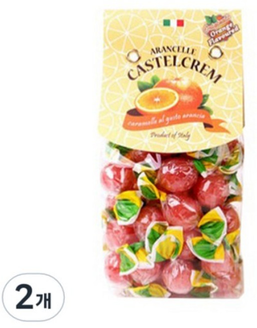 카스텔크렘 오렌지 캔디, 200g, 4개