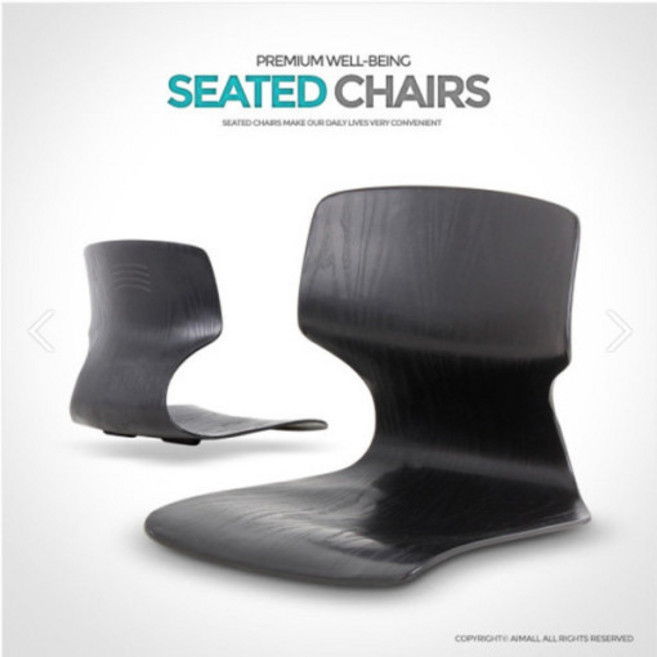 (용물상)프리미엄웰빙 허리받침 등받이 좌식의자, 단품, 1개