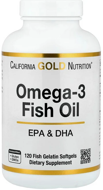 California Gold Nutrition 오메가3 피쉬 오일 피쉬 젤라틴 소프트젤 120정(소프트젤 1정당 1250mg) LKN-01860, 1개, 120정 - 쿠팡