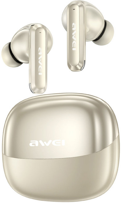 아웨이 AI 스마트 번역 블루투스 헤드폰 2026년 신제품 무선 4마이크 단일 피드백 소음 감소 헤드폰, 베이지 화이트