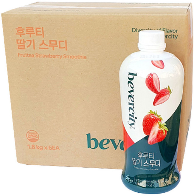 세미 딸기 스무디 후루티 1.8kg, 6개