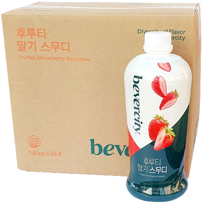 세미 딸기 스무디 후루티 1.8kg, 6개 - 쿠팡