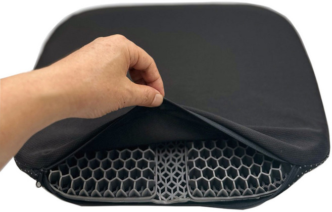 코마 5세대 벌집방석 실리콘방석 특대형 46 X 43X커버포함), 그레이