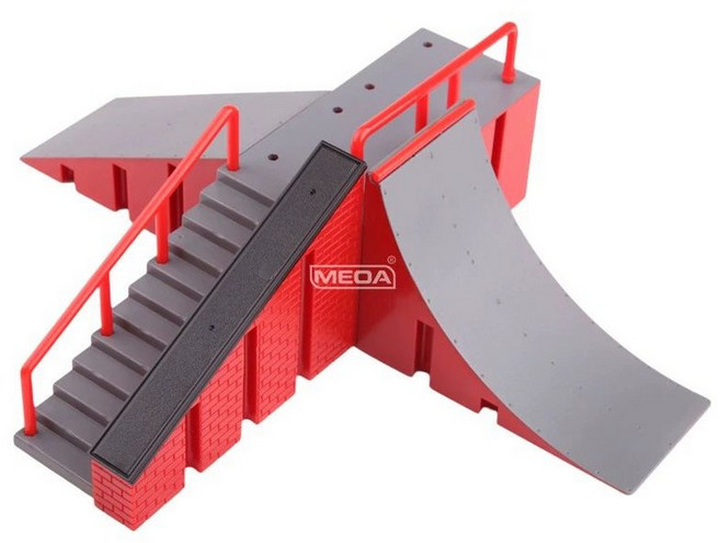 핑거보드 경기장 손가락보드 취미 훈련 필드 연습장 트랙, 1개, 십자형 스타일