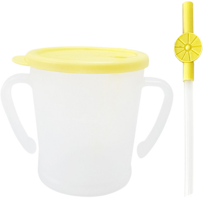 아가프라 매직빨대컵+멀티흘림방지빨대 간편세척 이중 흘림방지 기능, 민트, 1개, 300ml