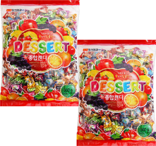 동아제과 디저트종합캔디, 800g, 2개