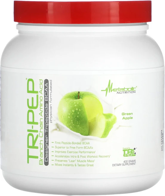 Metabolic Nutrition Tri-Pep 분지사슬아미노산 그린 애플 400g(14.1oz), MetabolicNutritionTriPep분지사슬아미, 400g, 1개 - 쿠팡