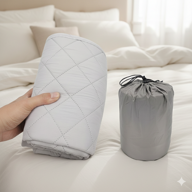 폴드래블 여행용 전기장판 프리볼트 컴팩트 캠핑 탄소 휴대용 전기매트 110V 겸용 1인용 미니 싱글, 50X180cm 미니