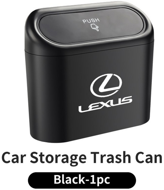 자동차 도어 쓰레기통 쓰레기 도구 보관함 액세서리 Lexus UX250h RX450h CT200h RX400h NX300h RX350 RX300 GX4, Black-1pc