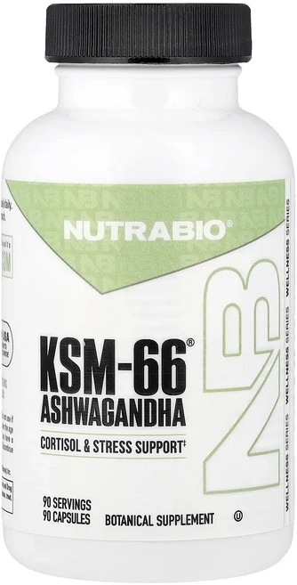 NutraBio Ashwagandha KSM-66 600mg 베지 캡슐 90정, NutraBioAshwagandhaKSM66600mg베, 1개 - 쿠팡