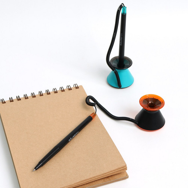 모나미 스탠드 부착형 롤링펜 블랙 블루 2종x10P, 20개입